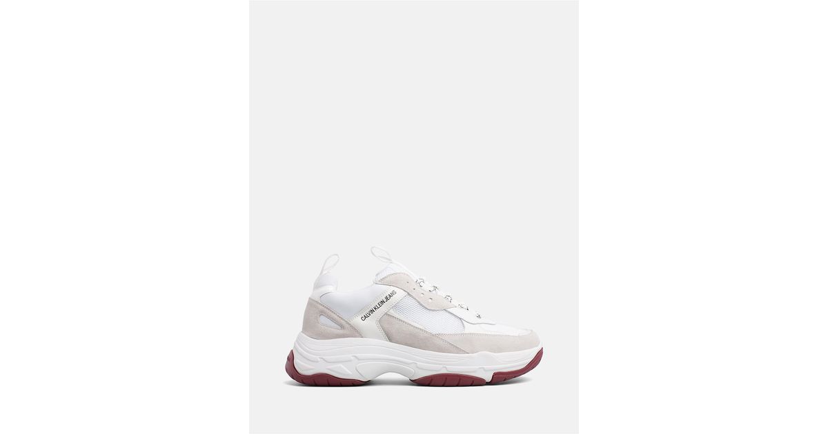calvin klein marvin logo sneaker on feet