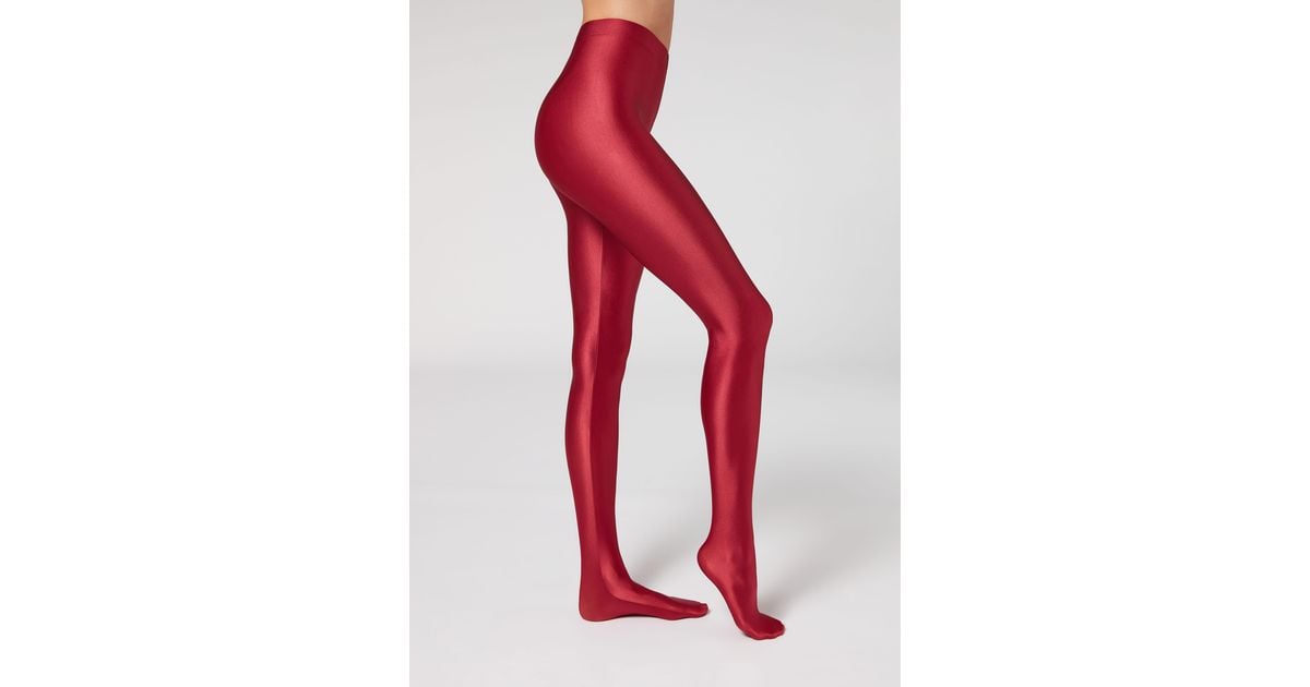 Calzedonia red leggings top