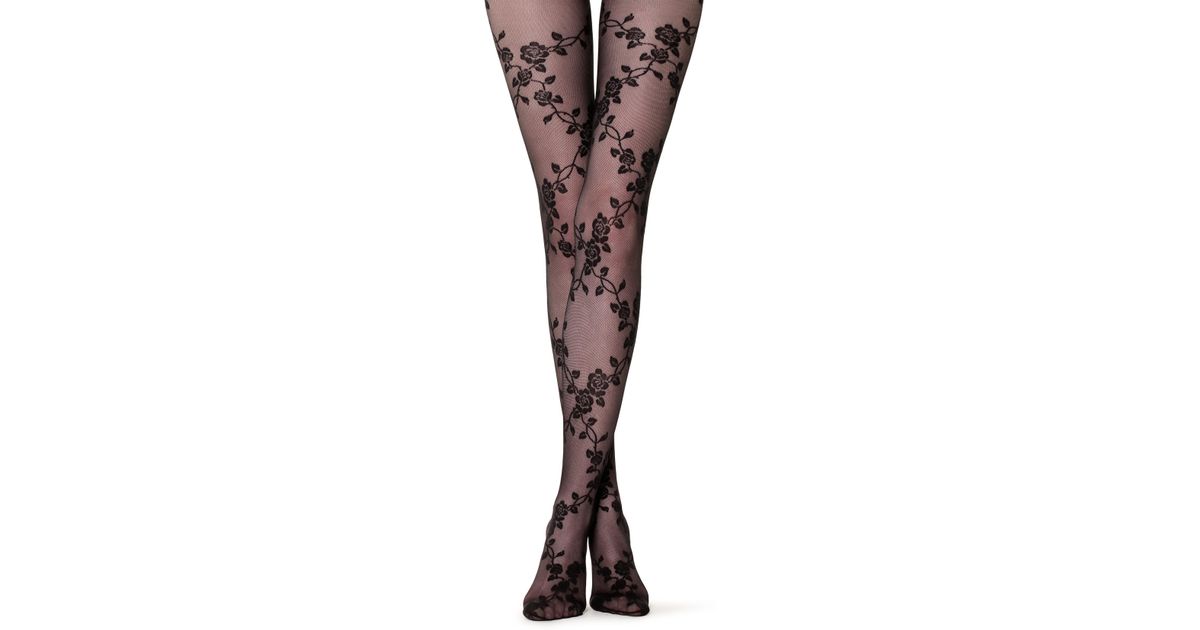 Calzedonia Floral-patterned Tights in 
