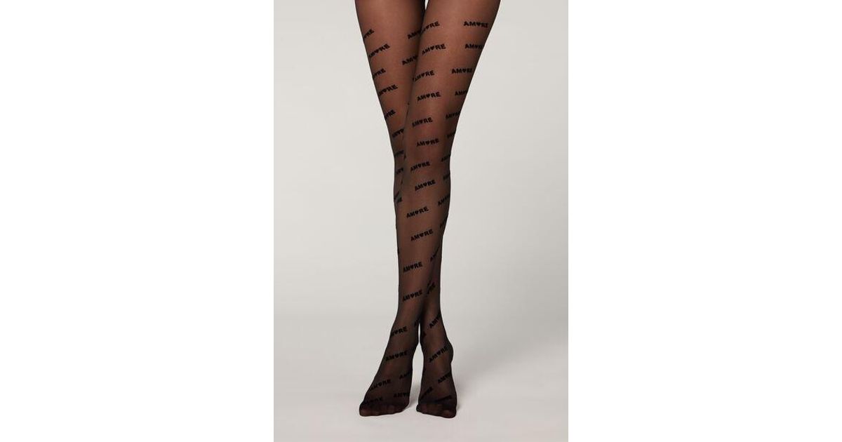 Print 30 Denier Sheer Tights 