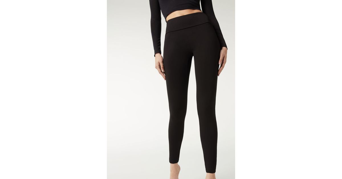 Leggings total shaper di Calzedonia in Nero | Lyst