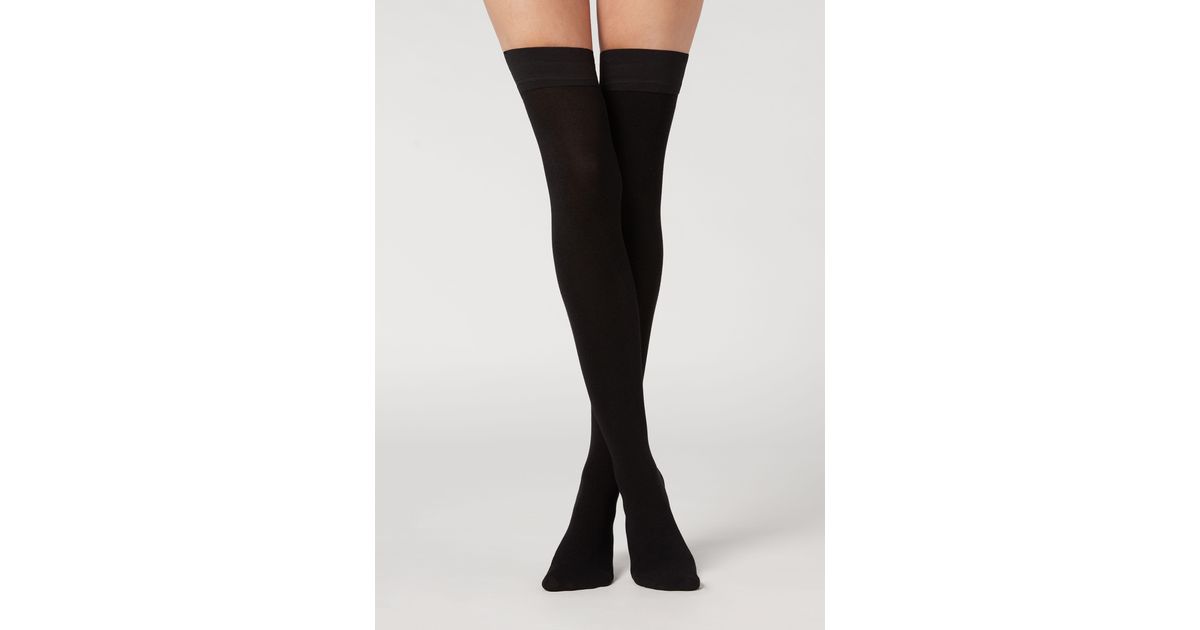 Autoreggenti cashmere di Calzedonia in Nero | Lyst