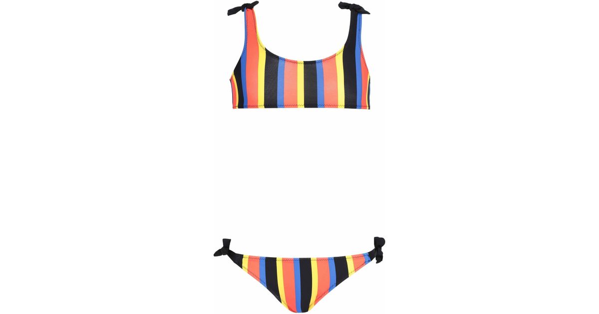 calzedonia striped bikini