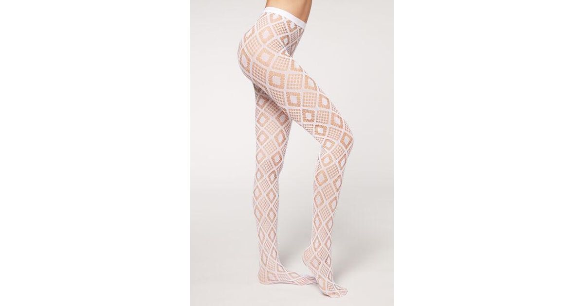 Calzedonia Diamonds Mesh Eco Tights in 