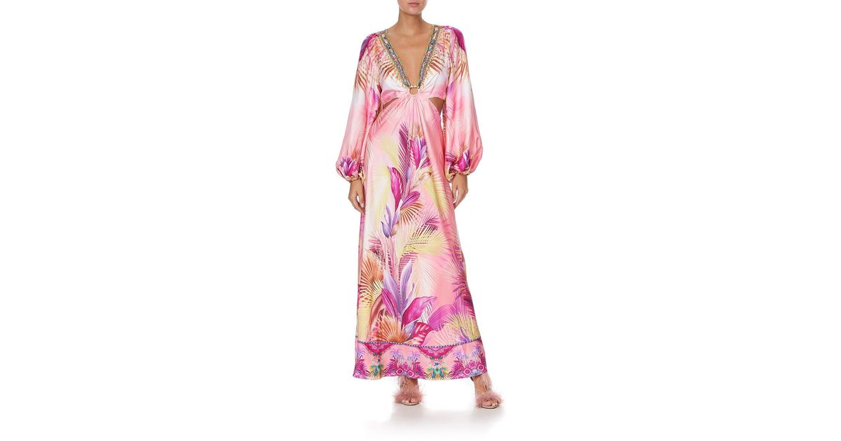 Camilla U-ring Cut Out Dress South Beach Sunrise in Pink | Lyst