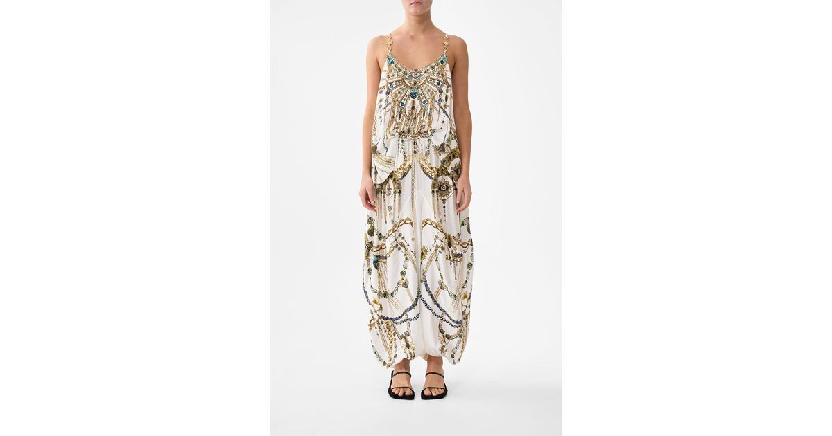 SHOESTRING STRAP JUMPSUIT CHAIN GANG