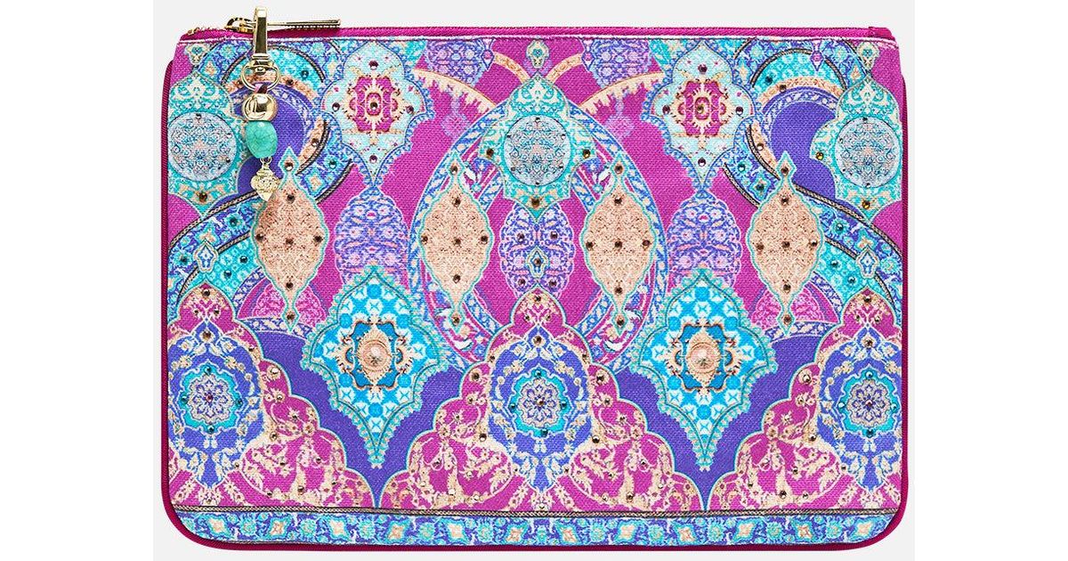 SMALL CANVAS CLUTCH MIDNIGHT MUSES