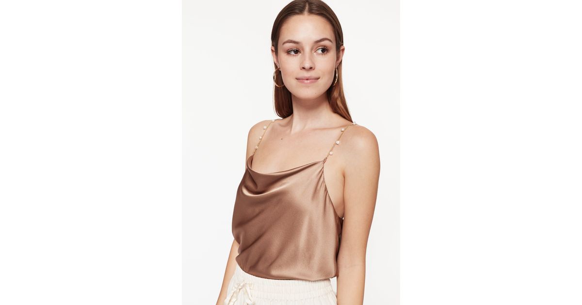Cami NYC Silk Busy Cami Lyst