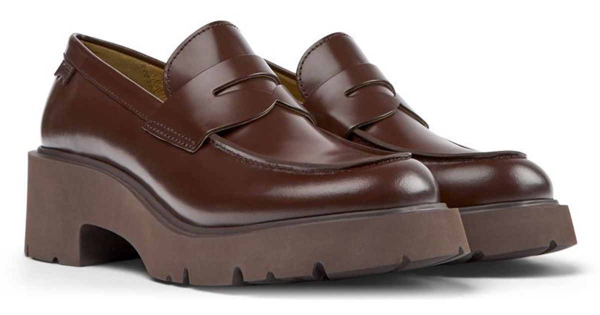 Camper Loafers in Brown | Lyst
