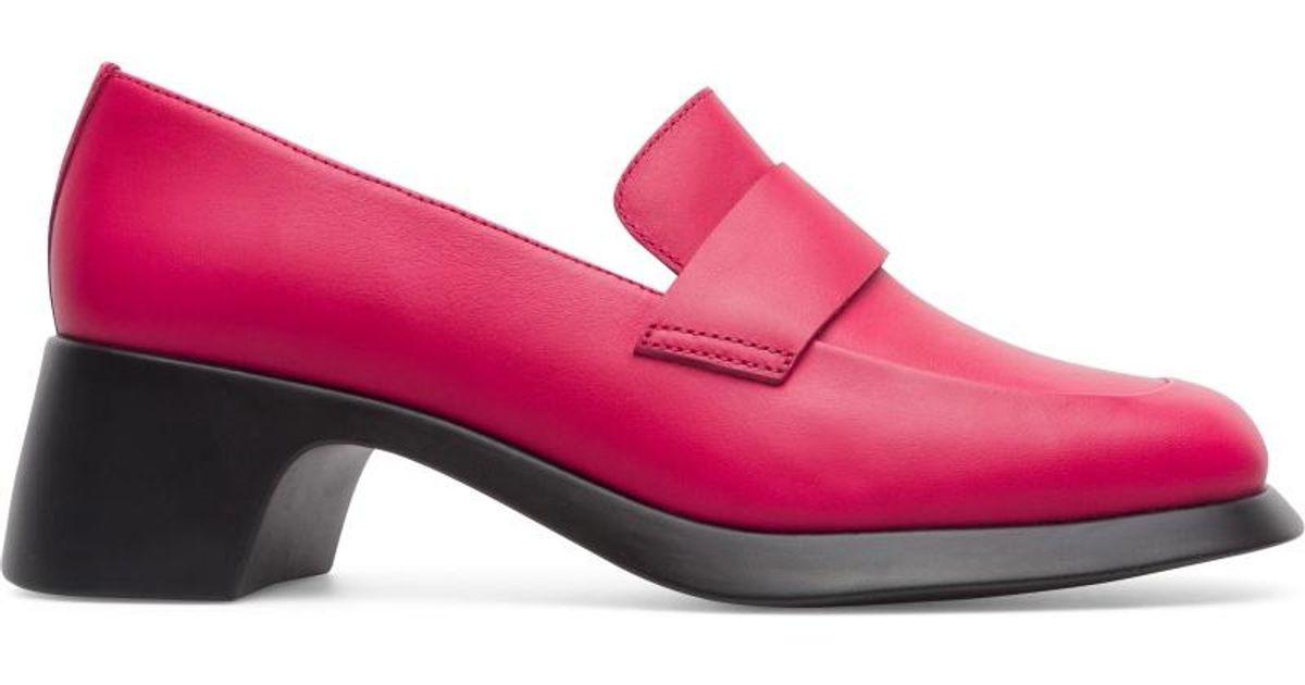 camper trisha heeled loafer
