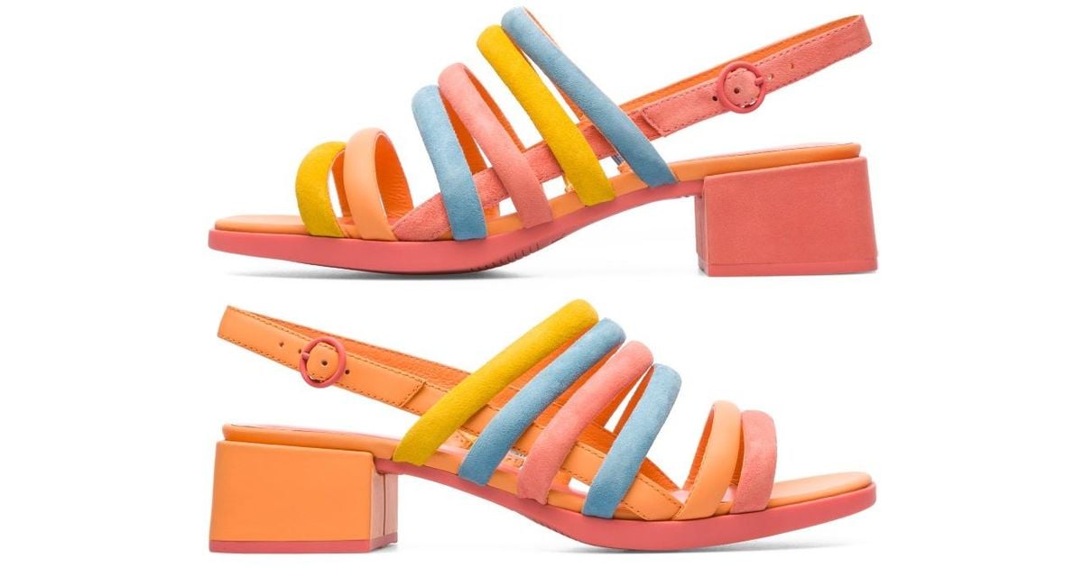 orange and yellow sandals