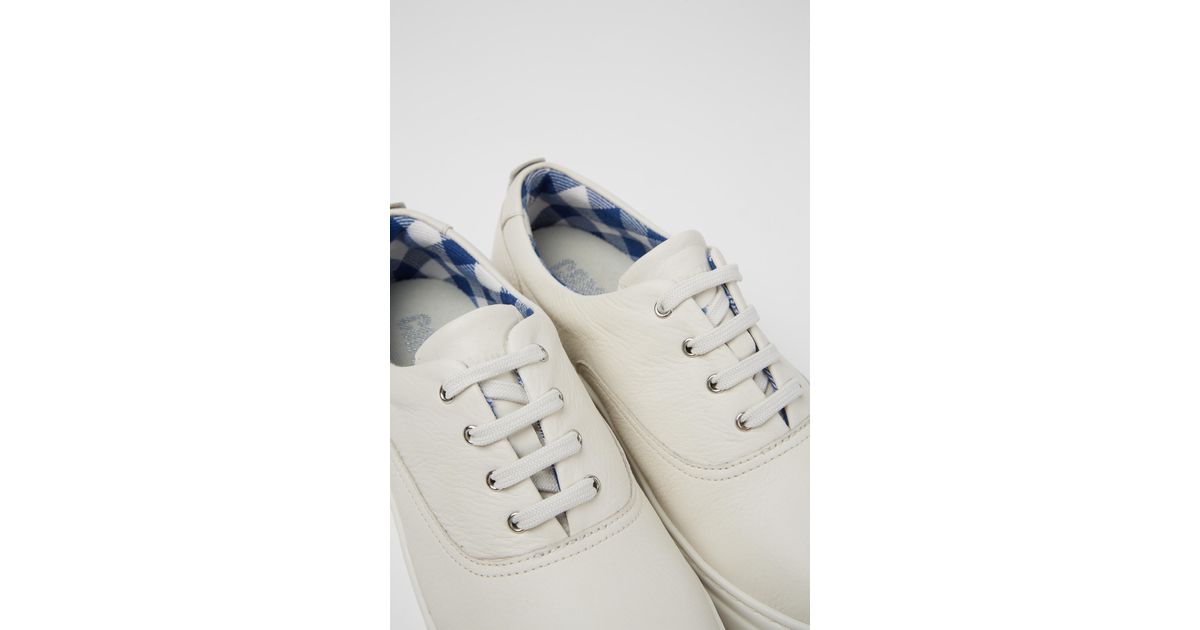 camper white shoes