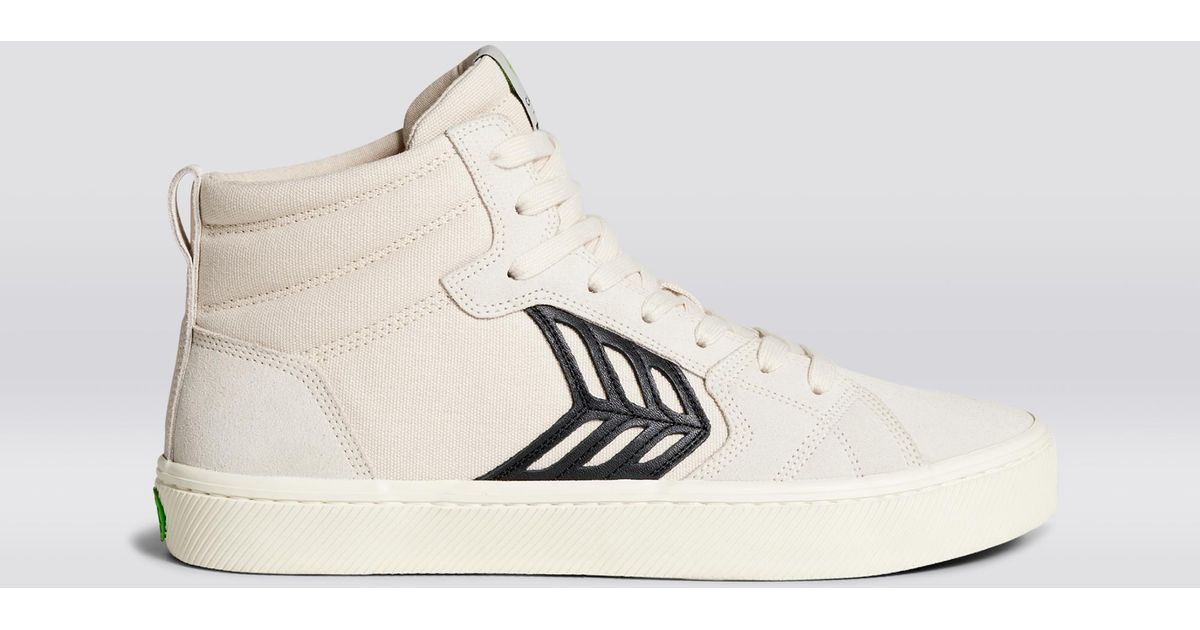 catiba pro skate vintage white suede and canvas bl