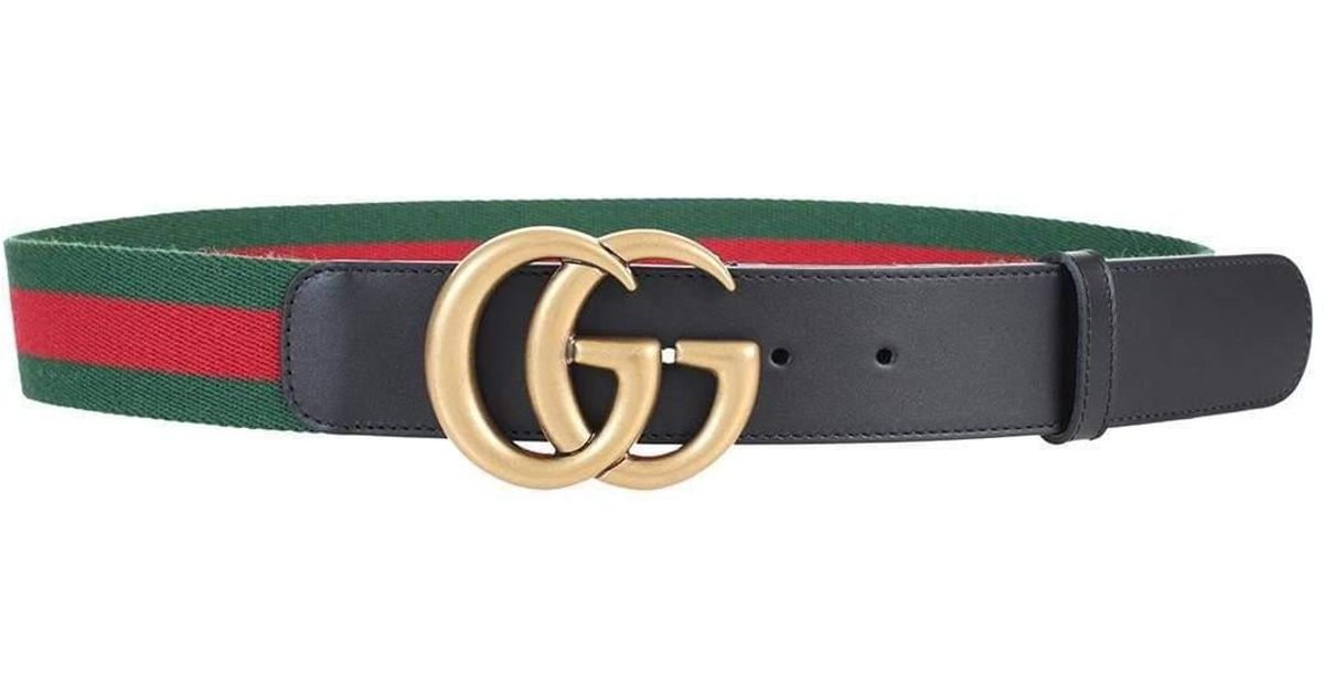 gucci gg belt green and red