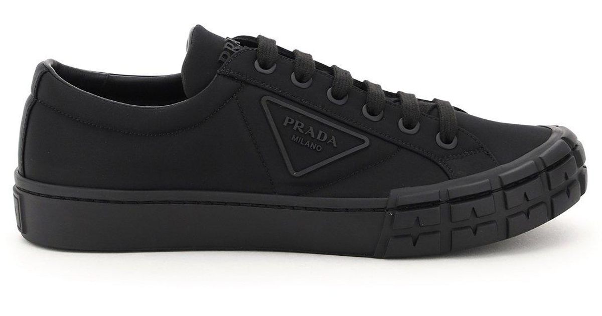 prada wheel velcro sneakers
