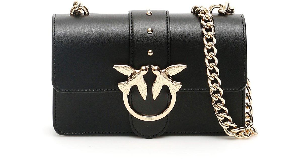 Pinko Leather Love Simply Mini Bag in Black Save 7 Lyst