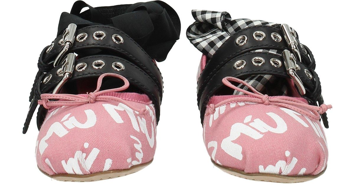 miu miu pink ballet flats