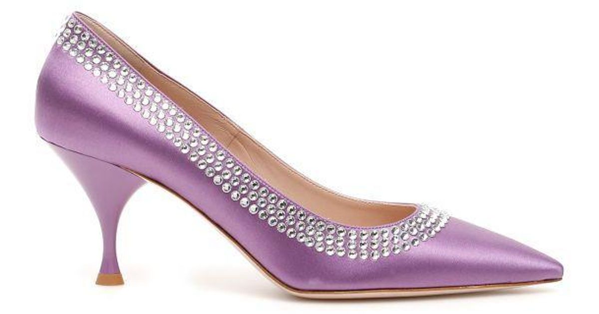 miu miu crystal pumps