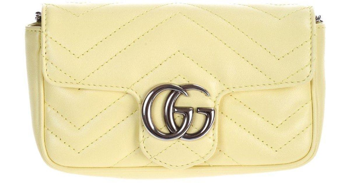 gg marmont matelassé mini bag white