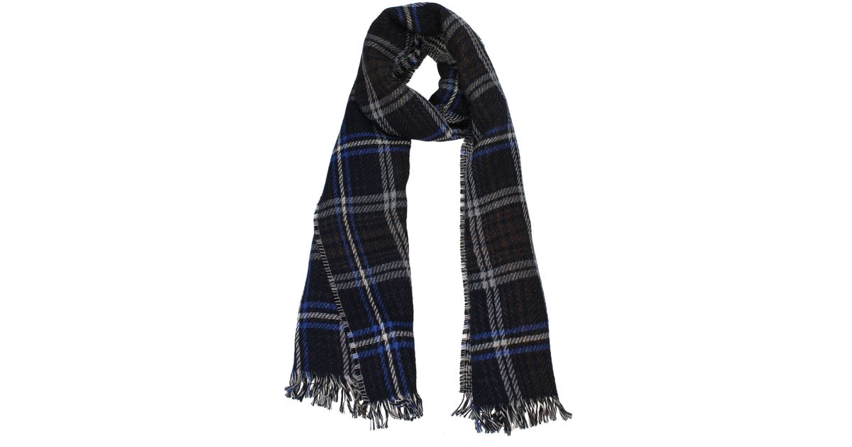 Altea Cotton Scarves Men Blue for Men Lyst