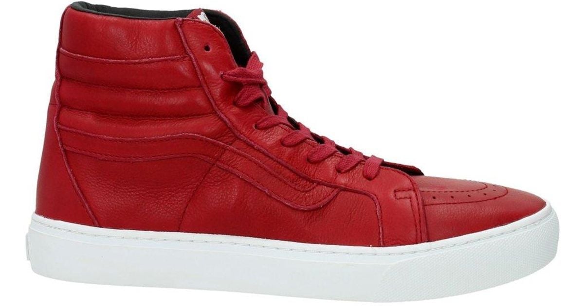 red sneakers mens fashion