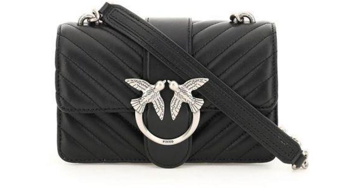 pinko mini love bag icon v quilt