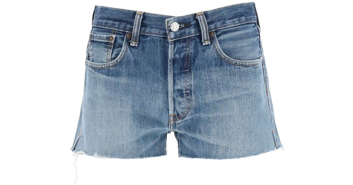 RE/DONE Levi's Denim Shorts in Indigo 
