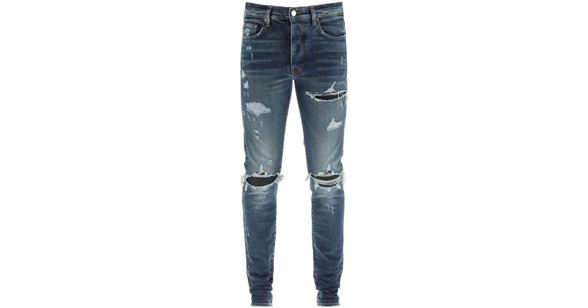 Amiri Denim Mx1 Jeans In Deep Classic 