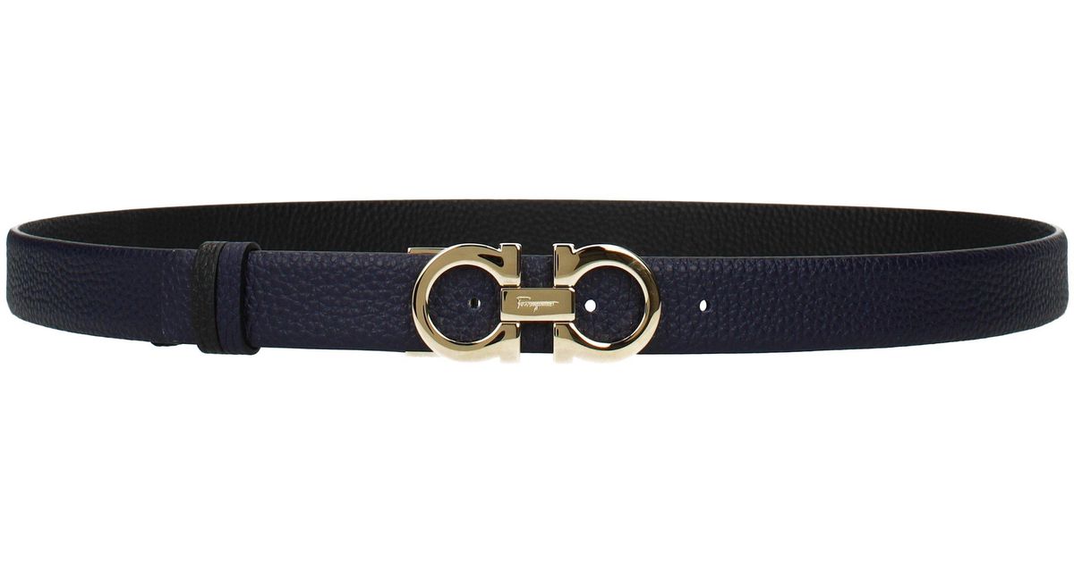Ferragamo Thin Belts Women Blue Lyst