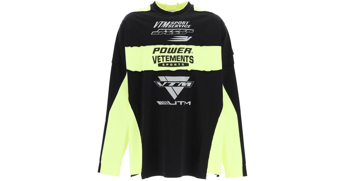 最終値下げ ヴェトモン Tシャツ ロング motocross vetements - Tシャツ 限定通販50%OFF ロゴTシャツ 最終値下げ ヴェトモン VETEMENTS Tシャツ/カットソー(半袖/袖なし)