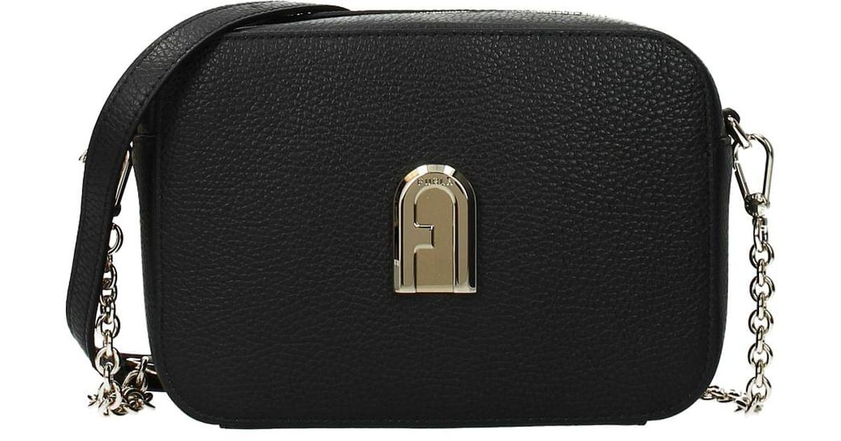 Furla Crossbody Bag Sleek Leather Cognac in Black Lyst