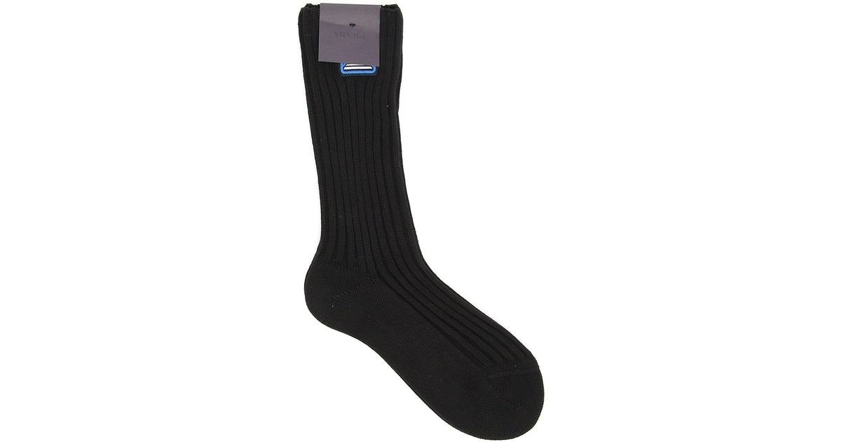 prada socks black