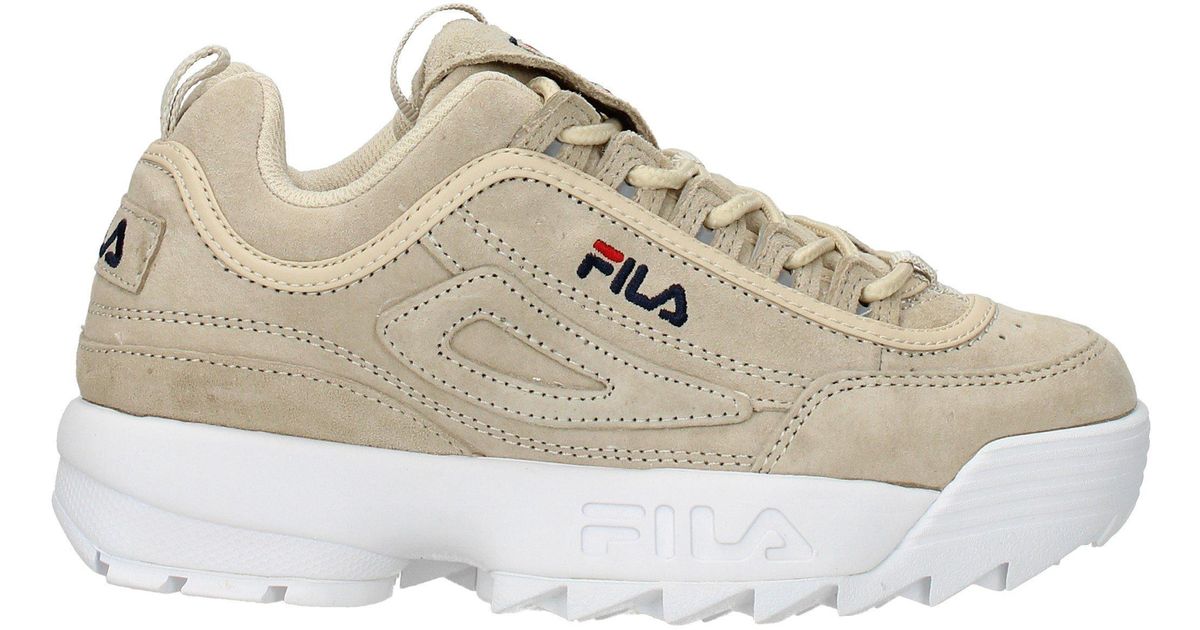 fila disruptor low beige
