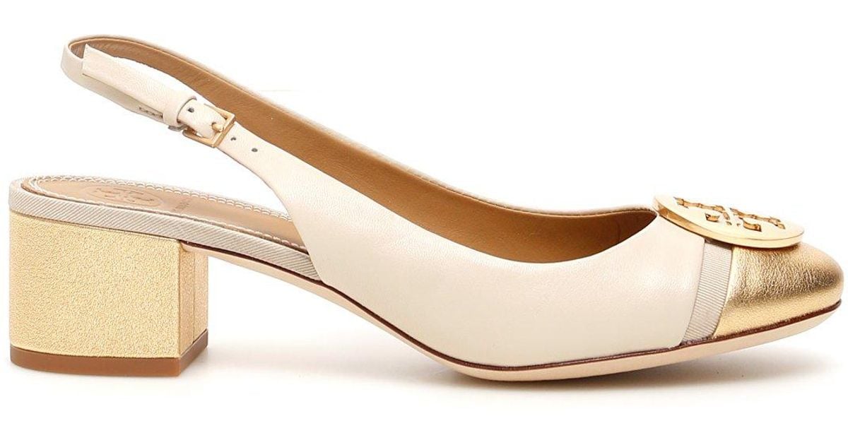 tan flat slingbacks