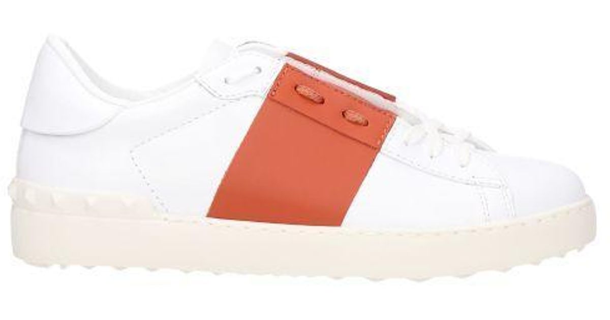 valentino orange sneakers