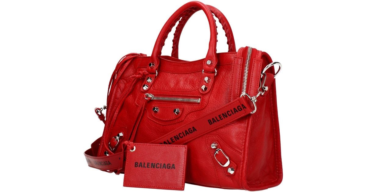 balenciaga red handbag