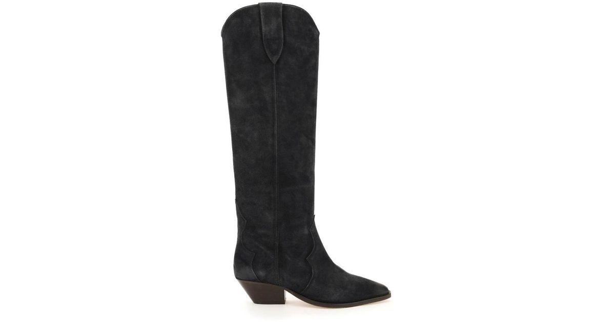 isabel marant denvee suede boot