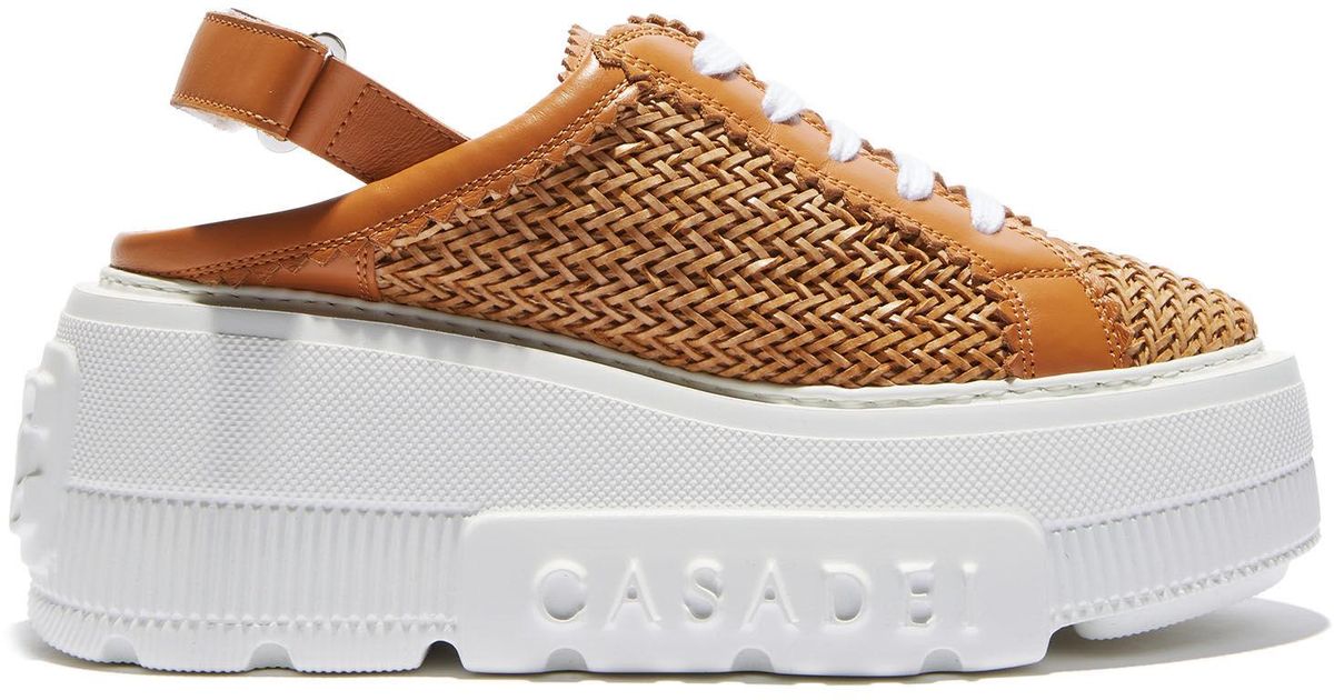 スニーカー Casadei Nexus Hanoi Woman's Platform Sneakers Nexus Hanoi Sneaker in White for Women | Casadei®