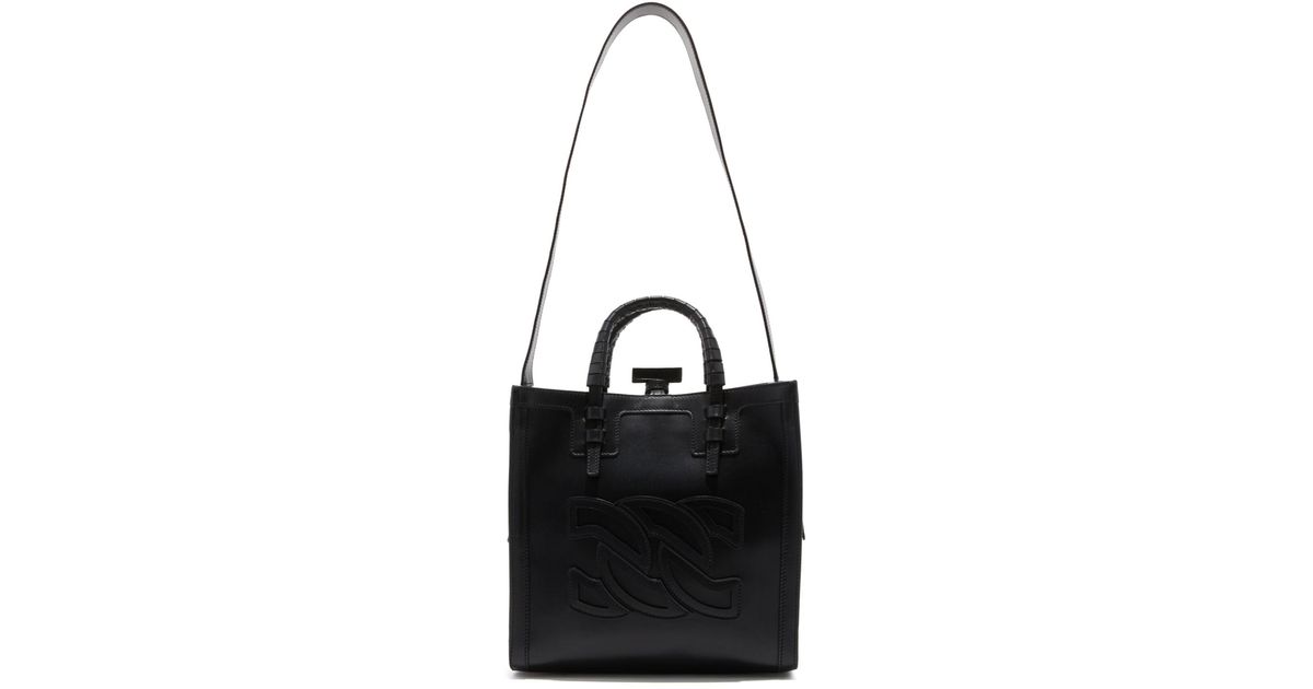Casadei Ale Leather Bag in Black | Lyst