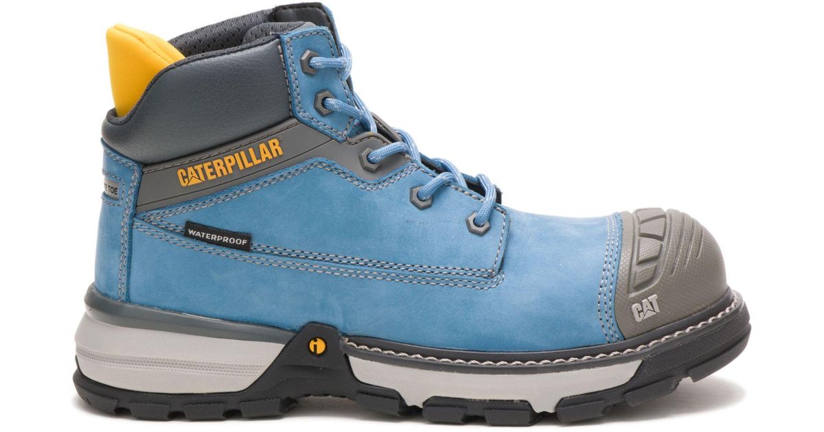 blue caterpillar boots