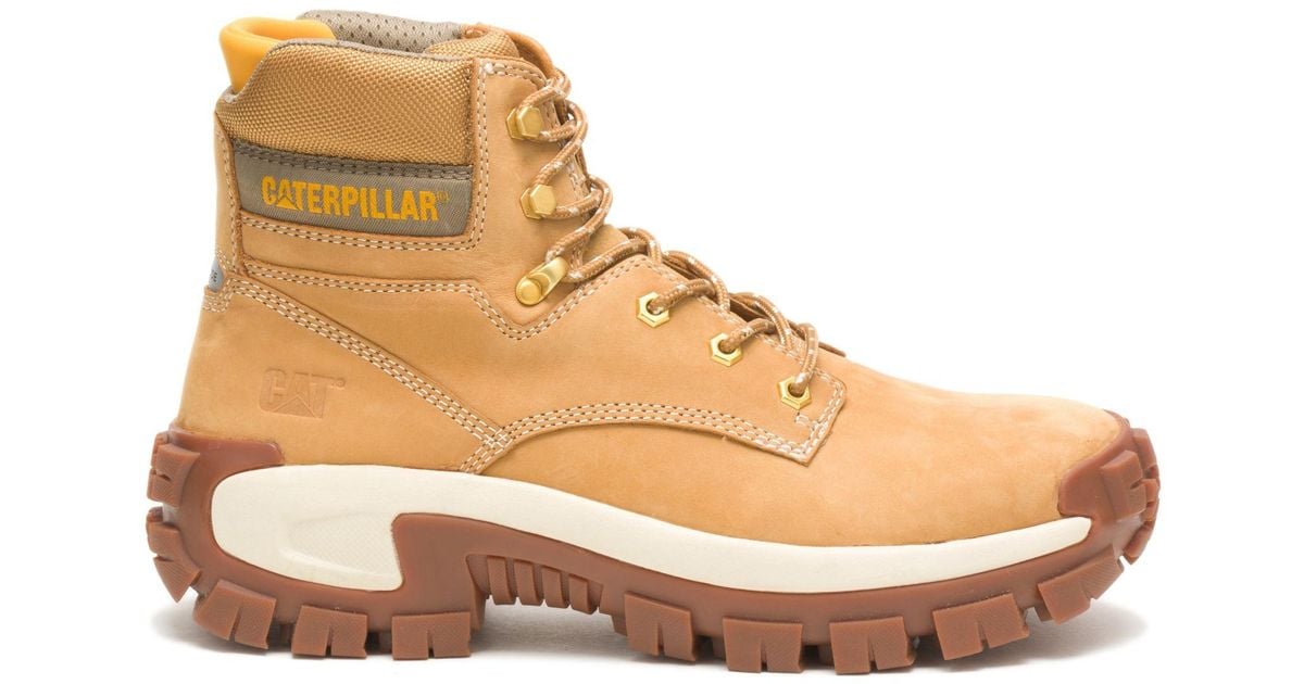 Caterpillar Erpillar Invader Hi Steel Toe Work Boot Honey Reset in