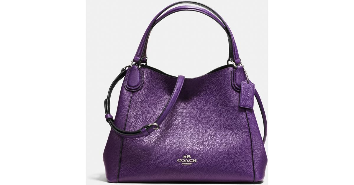 Coach edie 28 black discount