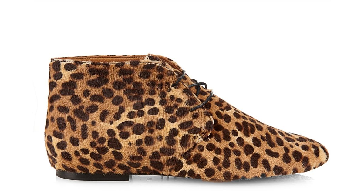 isabel marant leopard boots
