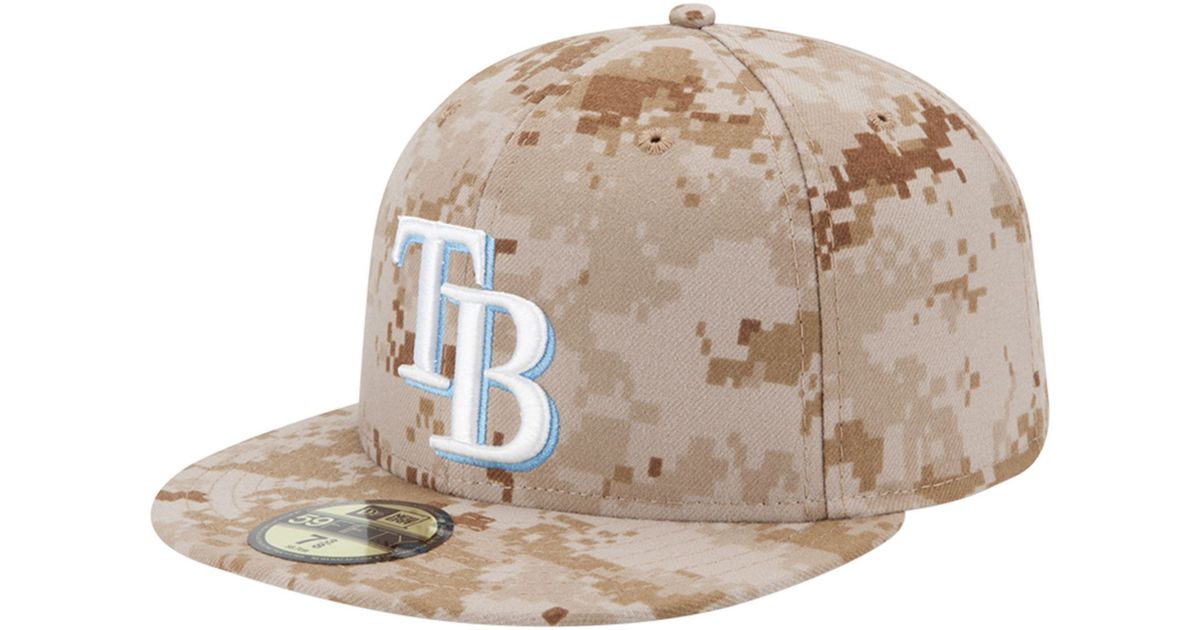 KTZ Tampa Bay Rays Mlb Memorial Day Stars Stripes 59fifty Cap in Natural  for Men