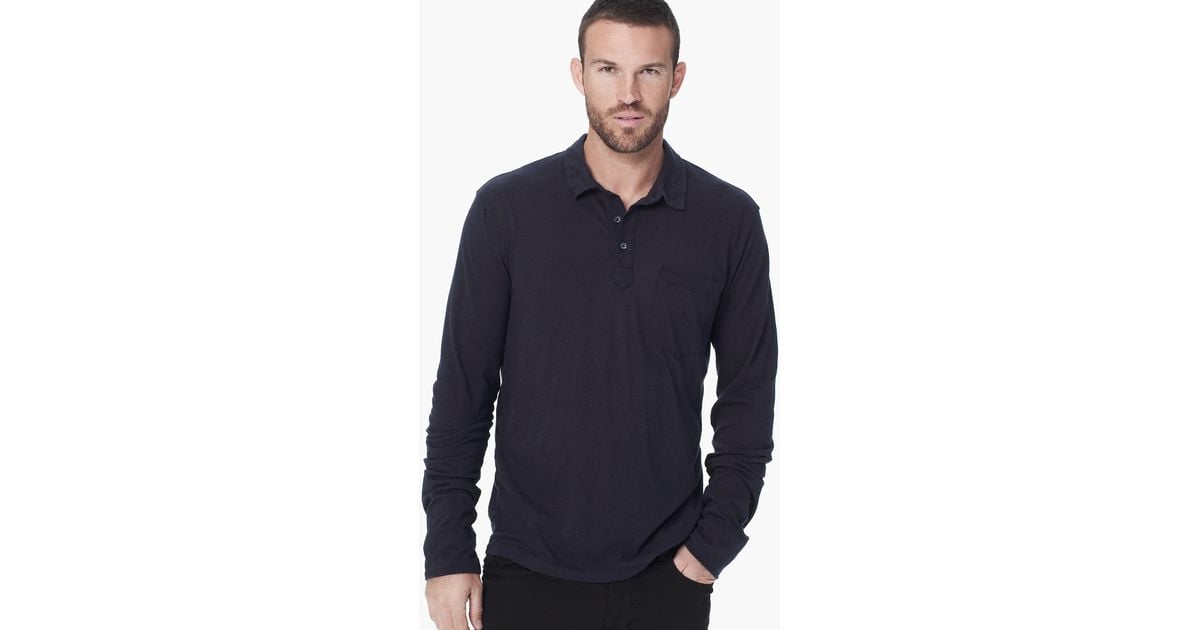 james perse long sleeve polo