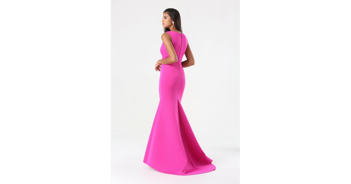 deep v mermaid gown