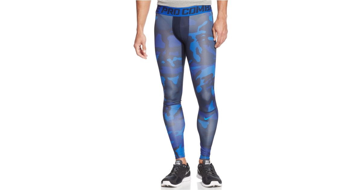 Nike Pro Combat Hypercool Compression Woodland 3/4 Training Tights