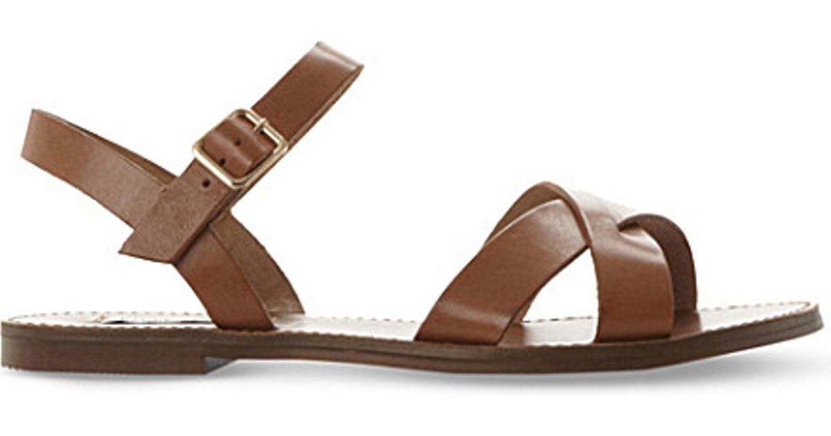 steve madden tan leather sandals