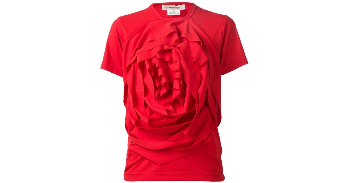 comme des garçons t shirt rose