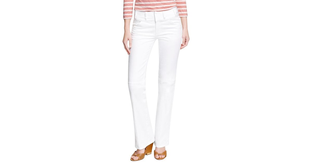 tory burch white jeans